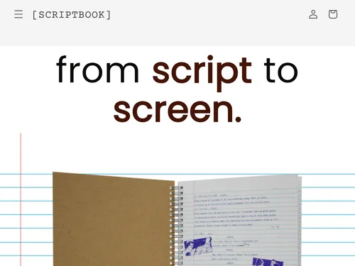 Screenshot of website